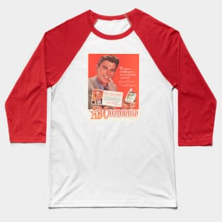 Ronald Reagan Iconic Smoking Smaller Image Baseball T-Shirt